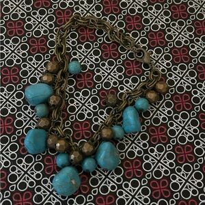 Source Unknown Turquoise and Bronze Bracelet
